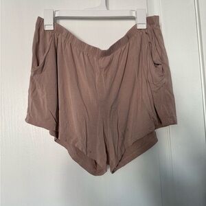Kyte BABY Tan Athletic Shorts Lightweight Relaxed Fit